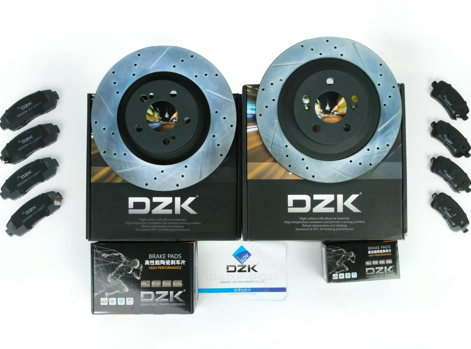 Комплект тормозных дисков и колодок для CHERY TIGGO 9, JAECOO J8, EXEED RX, TXL, VX