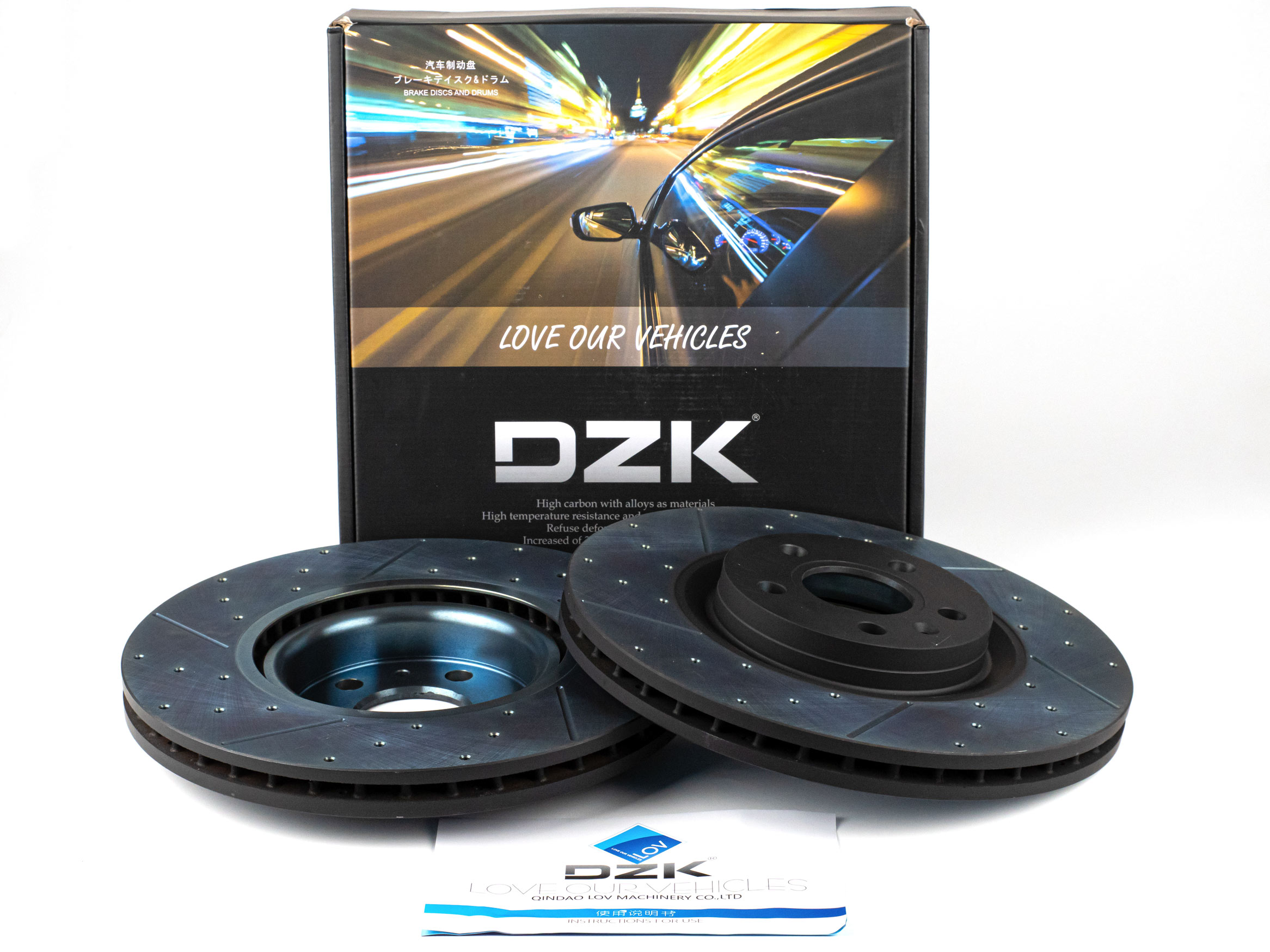 Передние тормозные диски DZK для KNEWSTAR 001 GEN 1 2024 - н.в. 2.0 AT8 200 AWD