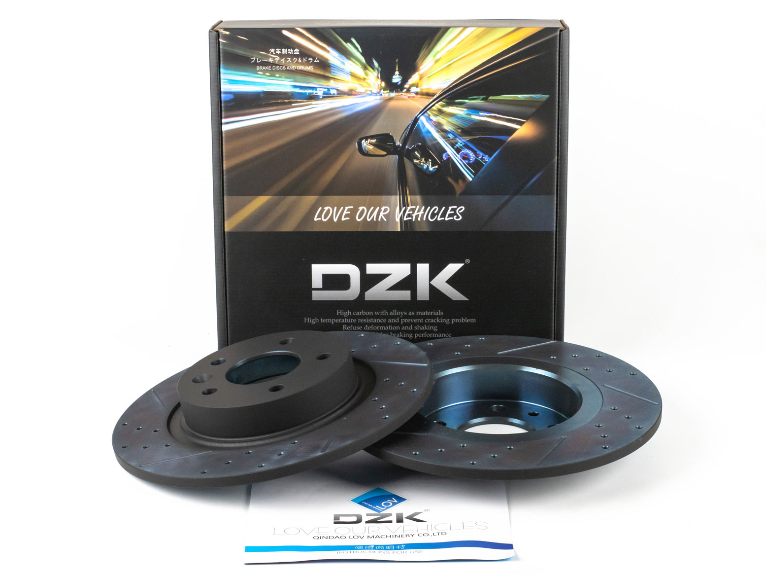 Задние тормозные диски DZK для EXEED TXL GEN 1 REST 1 2021-н.в. 1.6 AMT7 186 AWD