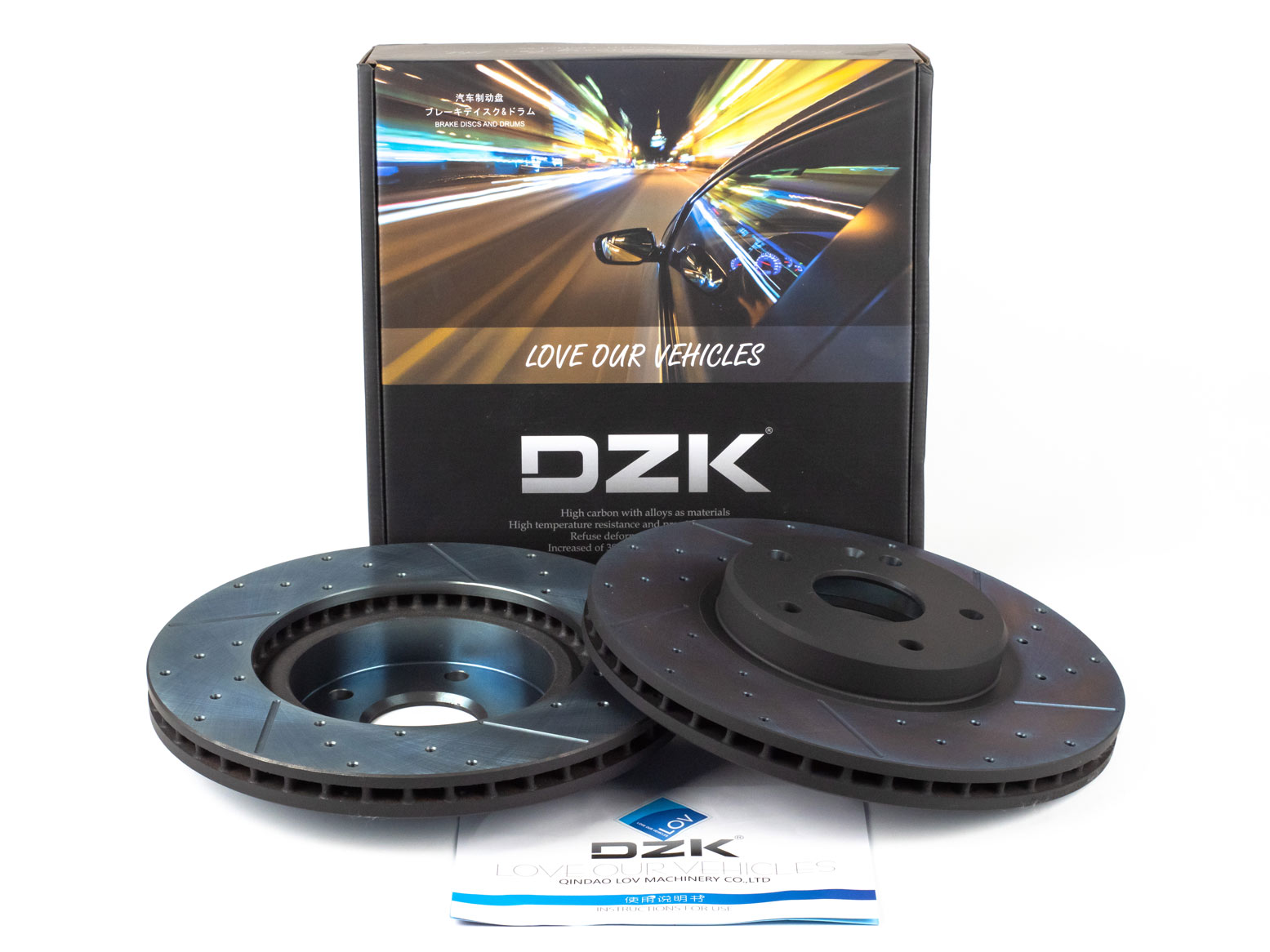 Передние тормозные диски DZK для GEELY COOLRAY NEW GEN 1 2023 - н.в. 1.5 AMT7 174 FWD
