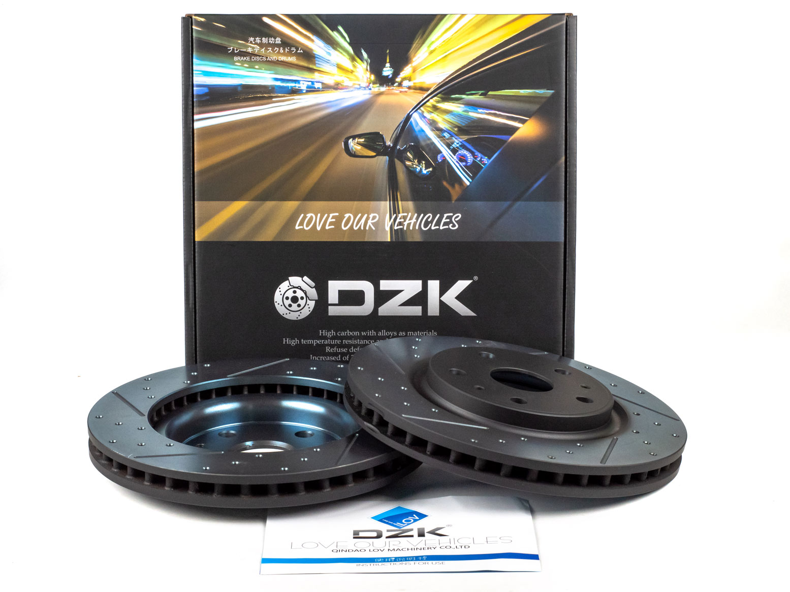Передние тормозные диски DZK для LIVAN S6 PRO GEN 1 2023 - н.в. 1.5T AMT7 147 FWD